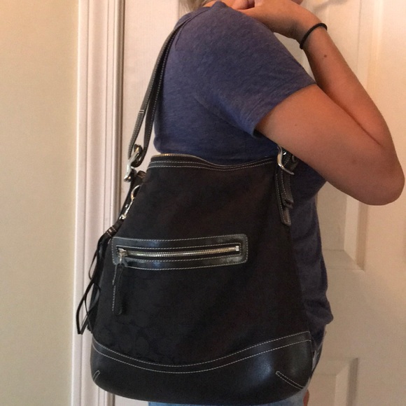 Coach Black Leather Shoulder Bag - Picture 8 of 8